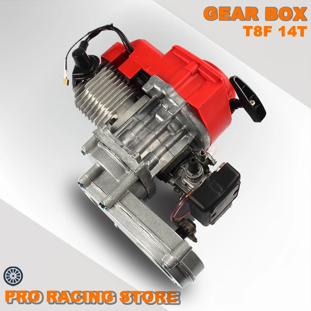 2-тактный двигатель 49CC с шестерней T8F 14t легко запустить карманный велосипед