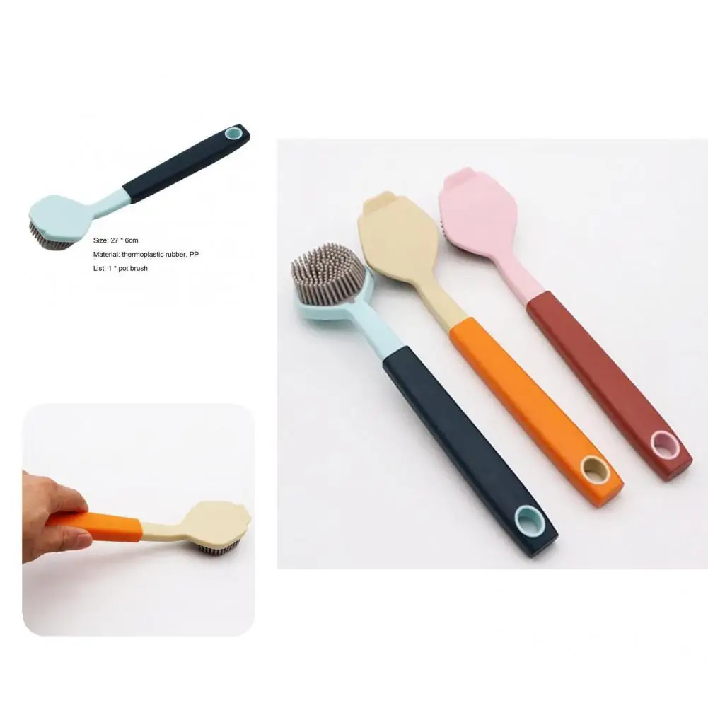 

Durable Dish Cleaning Brush High Temperature Resistance Decontamination Stove Brush Ergonomic Kitchen Scrub Brush