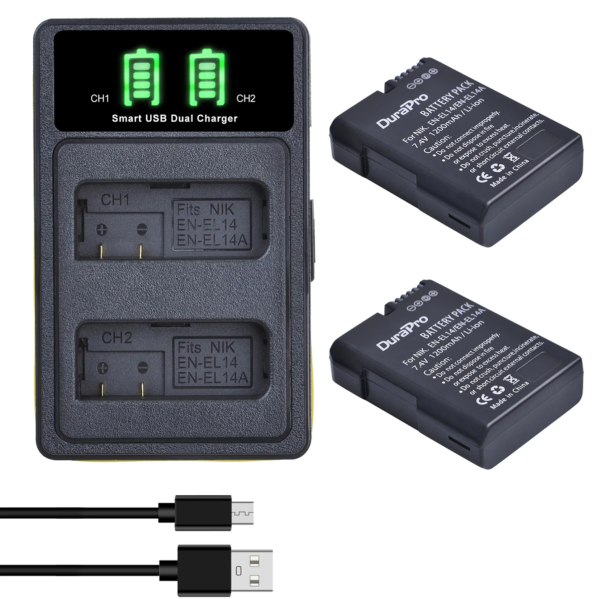 

EN-EL14 ENEL14 Bateria EN EL14 EL14a EN-EL14a Battery + Charger for Nikon P7800 P7100 D3400 D5500 D5300 D5200 D3200 D3300 MH-24