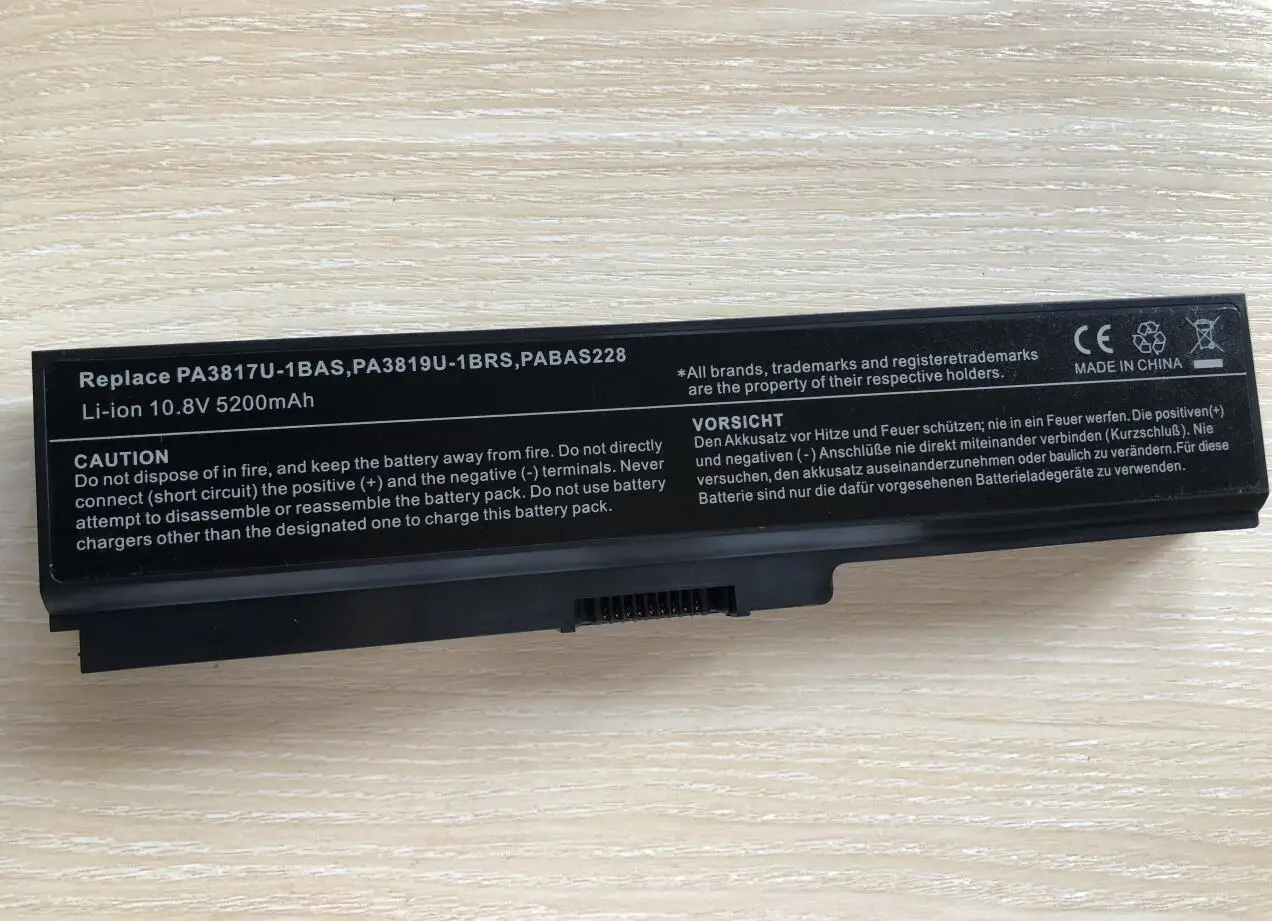 Фото Pa3817u 1brs Аккумулятор для ноутбука TOSHIBA Satellite L650 L650D L655 L655D L670 L670D L675D L730 L770 PA3817U-1BRS Бесплатная доставка №4