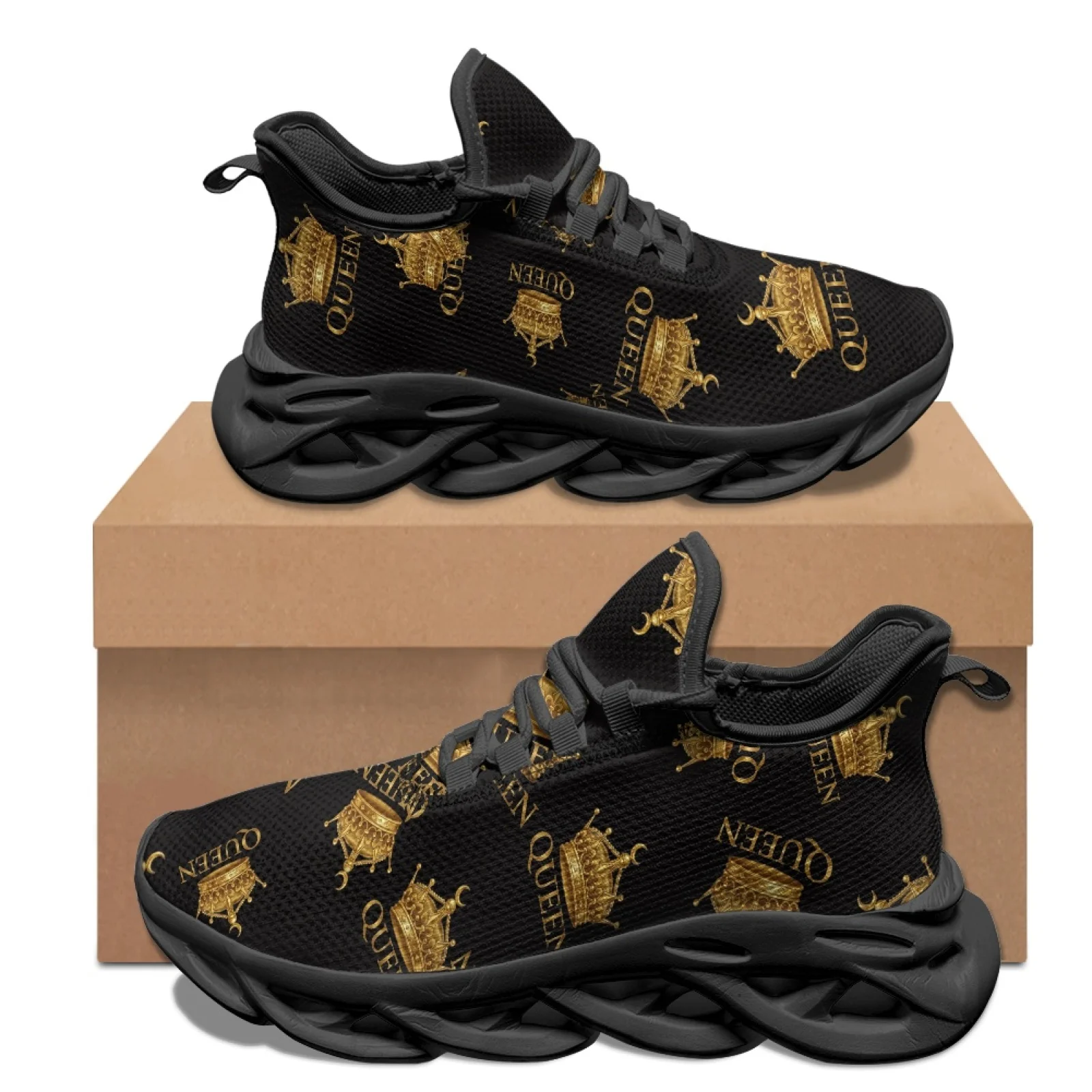 Фото Мужские кроссовки PENSTROLL Gold Queen Crown, сетчатые, с мягкой амортизирующей подошвой из ЭВА, для ходьбы и спортивных тренировок. №4