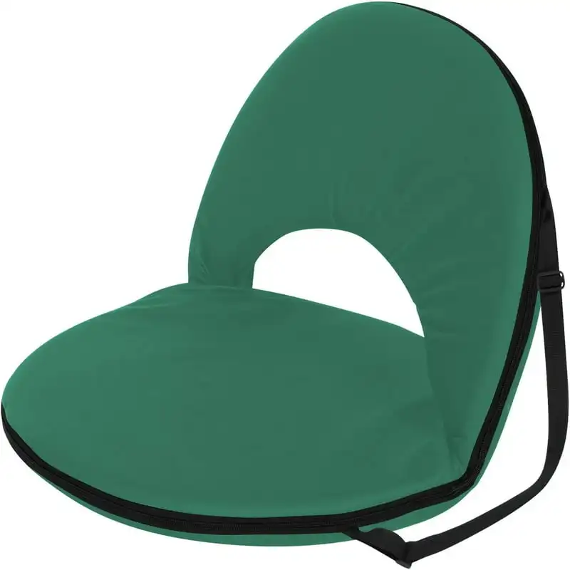 

Portable Multiuse Adjustable Recliner Stadium Seat by (Dark Green)