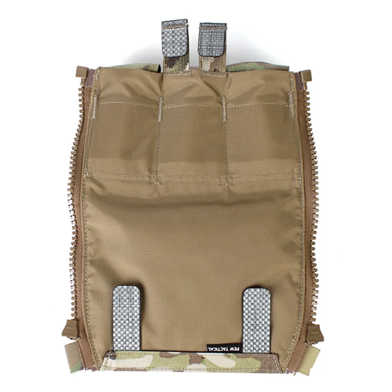 Silent Flap Tactics Triple Zipper Bag Assault V5 Triple Multi-purpose Support Backplane Bag