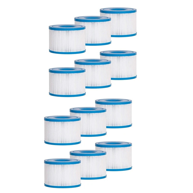 

Type S1 Filters Spa Hot Tub Replacement, Swimming Pool Filters Cartridge For 29001E Purespa Filter Cartridge, 12 Pack