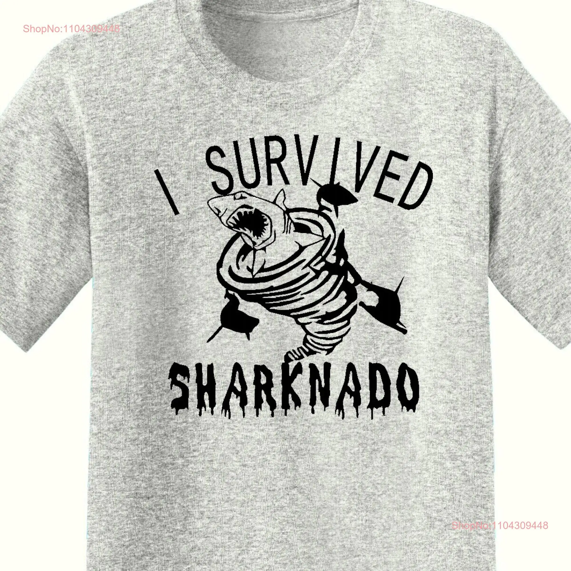 Я выжил акулу предпочитают новые футболки Funny for Him Her Birthday Shark Week с длинными или