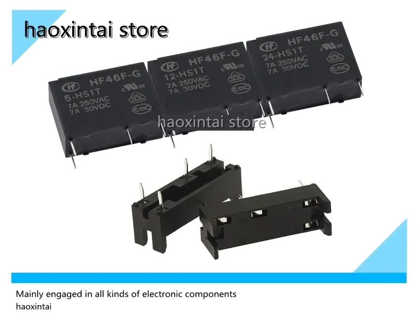 10 шт. реле HF46F-G-005 012 024-HS1T HS1 4 фута, нормально разомкнутое, 7A250VAC (art.: 3920cd32136ea) - 3920cd32136ea