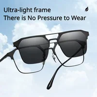 Солнцезащитные очки с магнитной оправой, на выбор три цвета линз. Что только не придумают в Китае#3