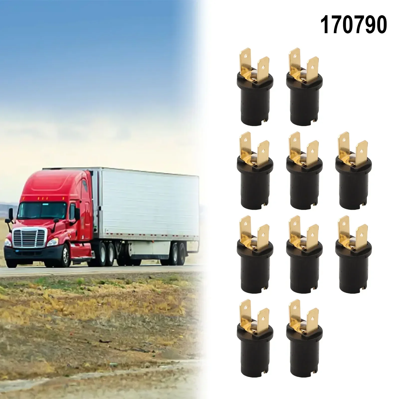 10 патронов для боковых лампочек 170790 85785055 Для 6 В/12 В/24 В Ba9s 989/233 цоколи фар цоколь