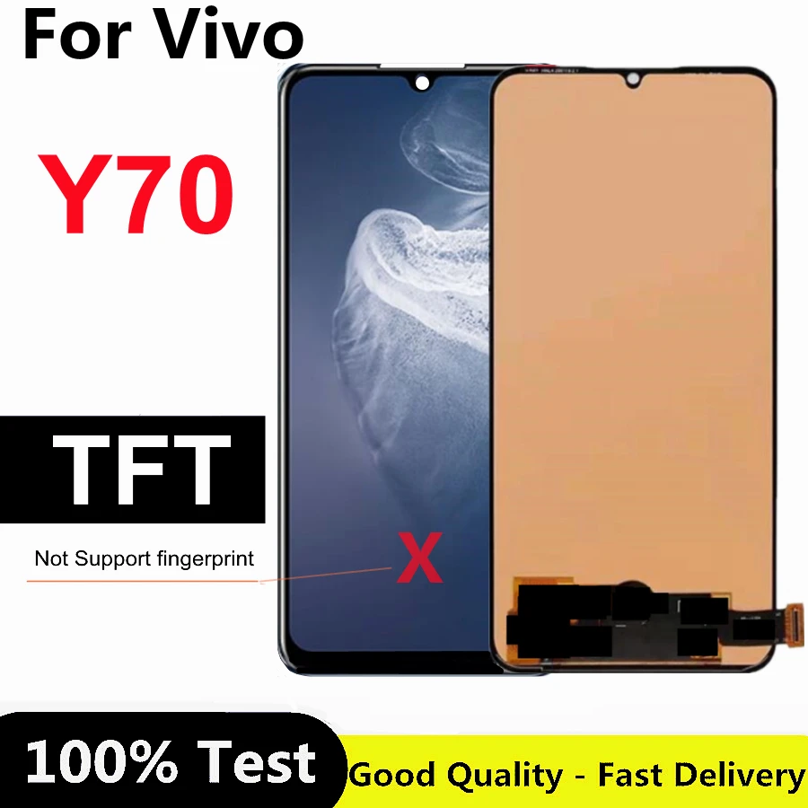 

6.44" TFT For vivo Y70 LCD Display Touch Panel Glass Screen Digitizer Assembly For Vivo y70 lcd Replacement Parts