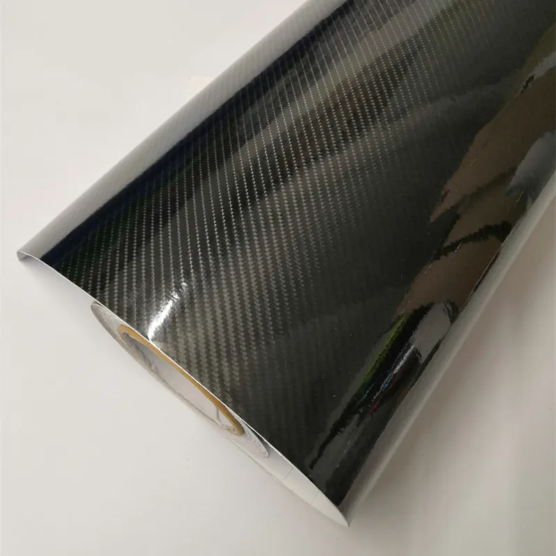 

152CM * 150CM/Rolle 6D Carbon Fiber Vinyl Wrap Car Wrapping Film Blase Freies Carbon 5D 6D wie Real Carbon