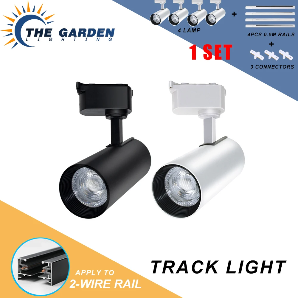 

Full Set Track Light Spot Led Track Lighting System Spot Light Spot Lamp 220V 20/30 Rail Lighting for Living Room Shop