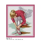 Наборы для вышивки крестиком из ткани с набивной вышивкой, балетные наборы для вышивки крестиком, наборы для вышивки joy Sunday