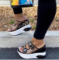 new hot brand wave wedges sandals comfortable summer platform sandals women 2022 high heels casual shoes woman size35 43