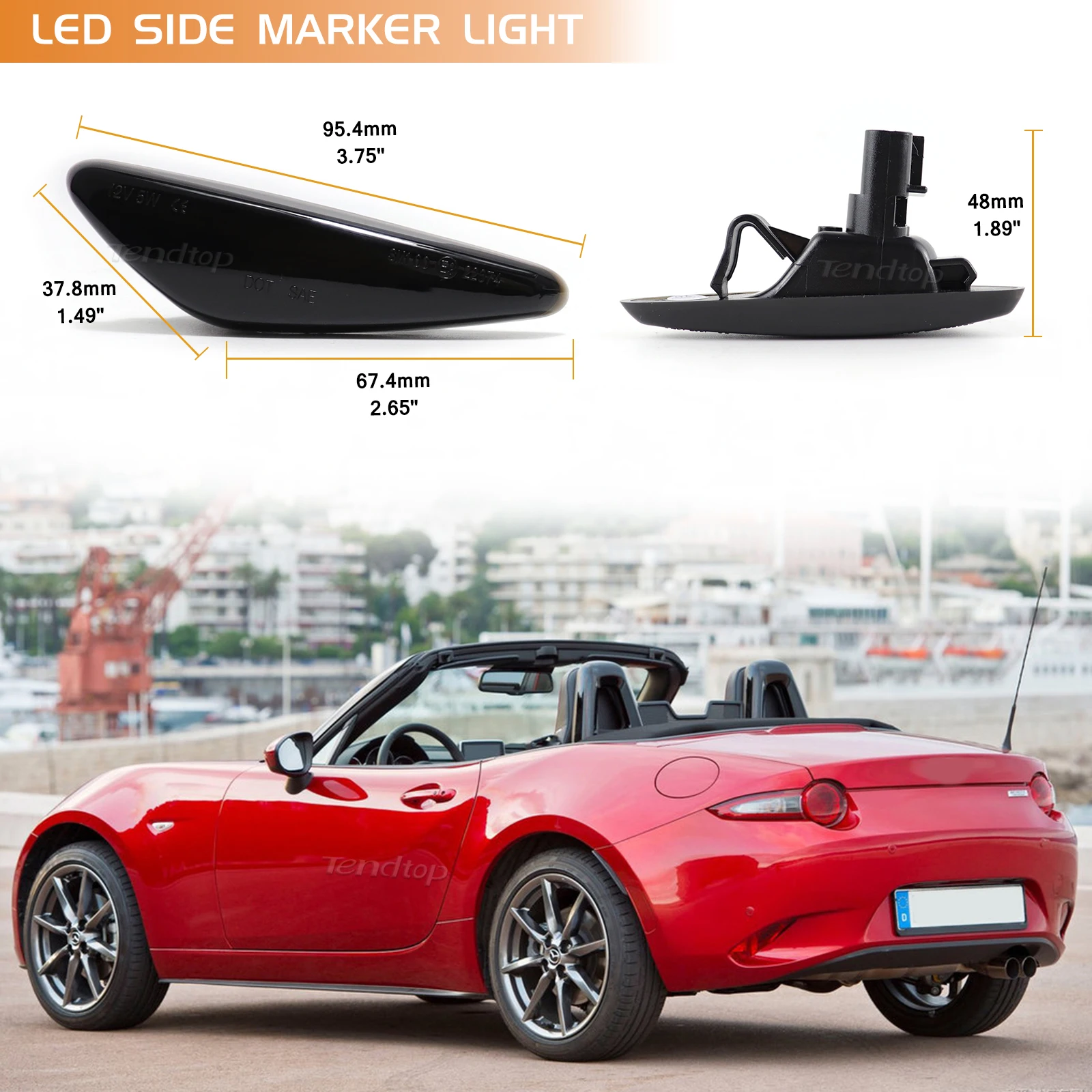 Светодиодный динамический поворотный сигнал, мигающий задний фонарь для Mazda Miata MX5 ND светильник 6 Atenza GH 2008-12 5 Premacy CW (art.: 3920bfeaefc25) - 3920bfeaefc25