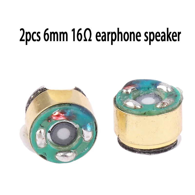 

2Pcs 6MM Headphone Speaker For Bluetooth Earbud Earphone Replacement Repair Part Accessories