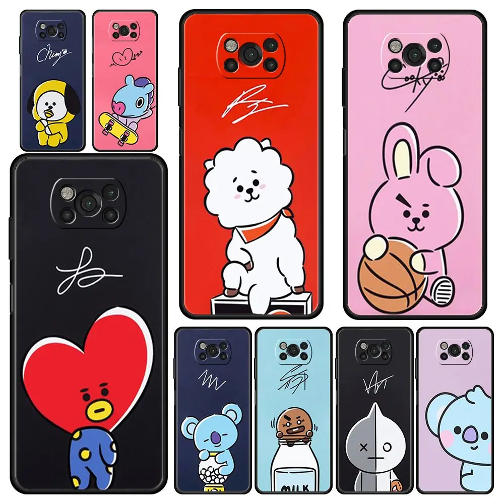 

Cartoon Funny Anime Phone Case for Poco X3 NFC M3 M4 Pro 5G F3 GT Pocophone F1 Xiaomi 12 12X Note 11 Funda Back Cover Shell Bag