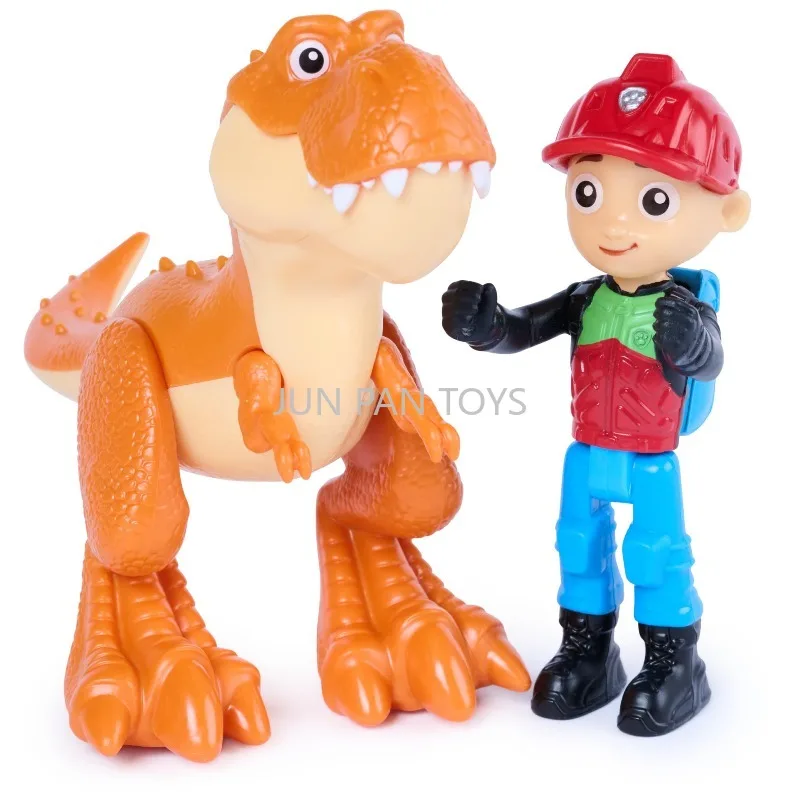 Фото Оригинальный набор PAW Patrol The Dino Movie Adventure Pack: Райдер, Чейз, Маршалл, Скай, Рекс, Тимми. Многосуставная игрушка-динозавр. Подарок. №2