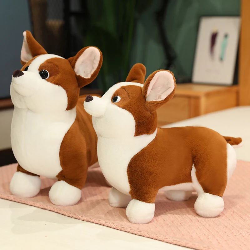 Милая Набивная игрушка-Зверюшка корги с короткими ногами диванная подушка для