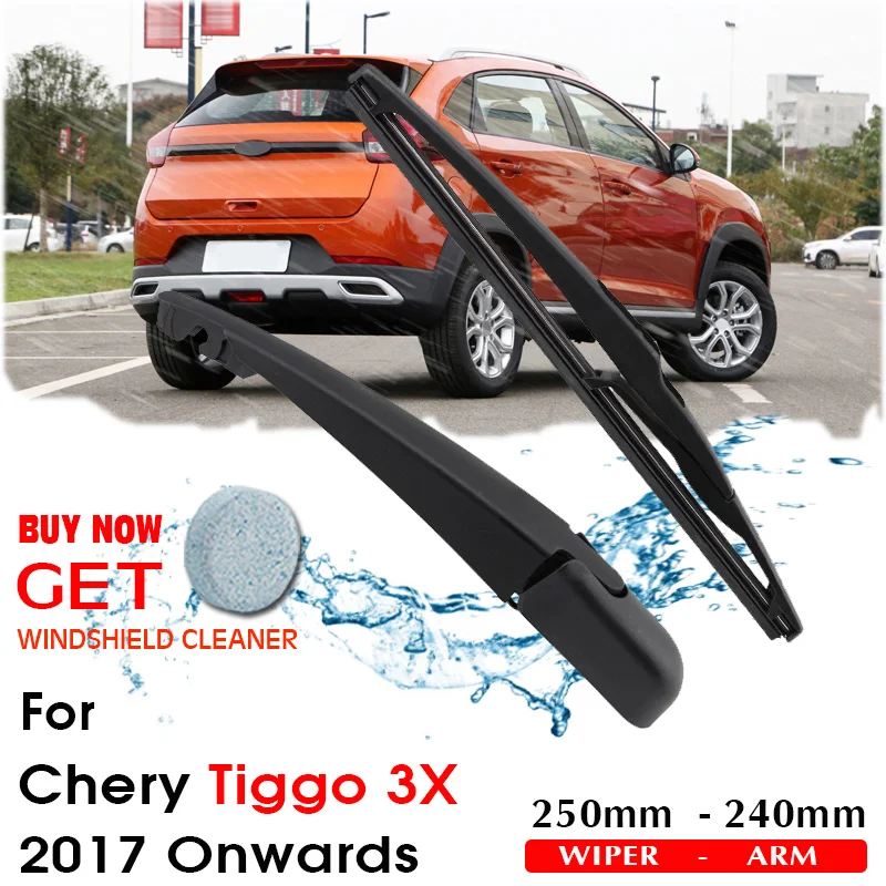 

Car Wiper Blade Rear Back Window Windscreen Windshield Wipers For Chery Tiggo 3X Hatchback 250mm 2017 Onwards Auto Accessories