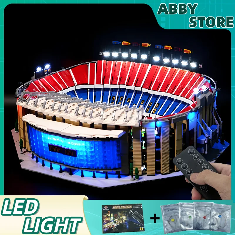 DIY радиоуправляемая лампочка Детский комплект для LEGO 10284 Volkswagen T2 прицеп-фургон