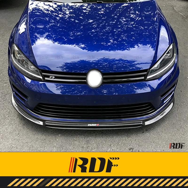 Фото Подходит для VW GOLF 7 R GTI Rline MK 7, модифицированный передний спойлер из карбона Revozport, диффузор, аксессуары для тюнинга. №3