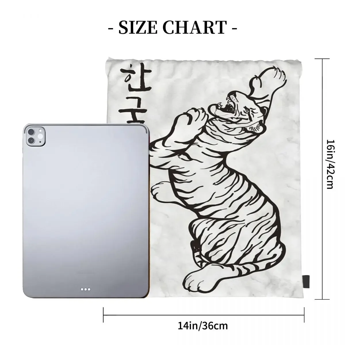 Корейские карты с алфавитом Hangul рюкзаки мраморной текстурой изображением тигра