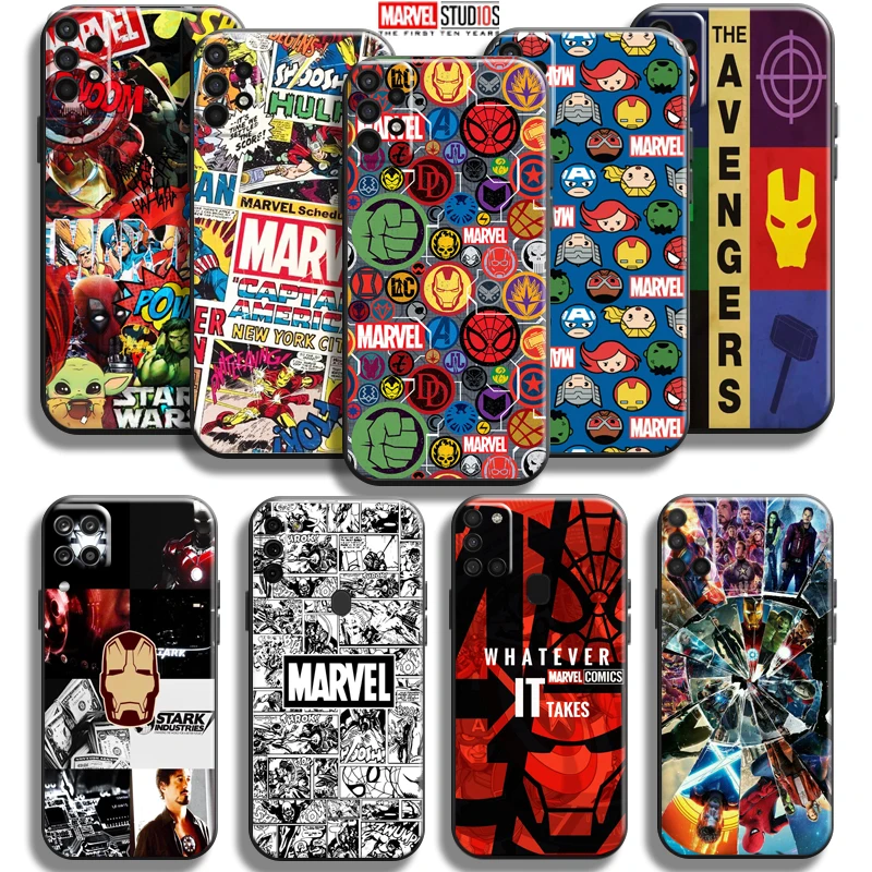 

Marvel Avengers Phone Case For Samsung Galaxy A11 A12 A20 A21 A21S A22 A31 A32 A42 A51 A52 A70 A71 A72 5G Silicone Cover Coque