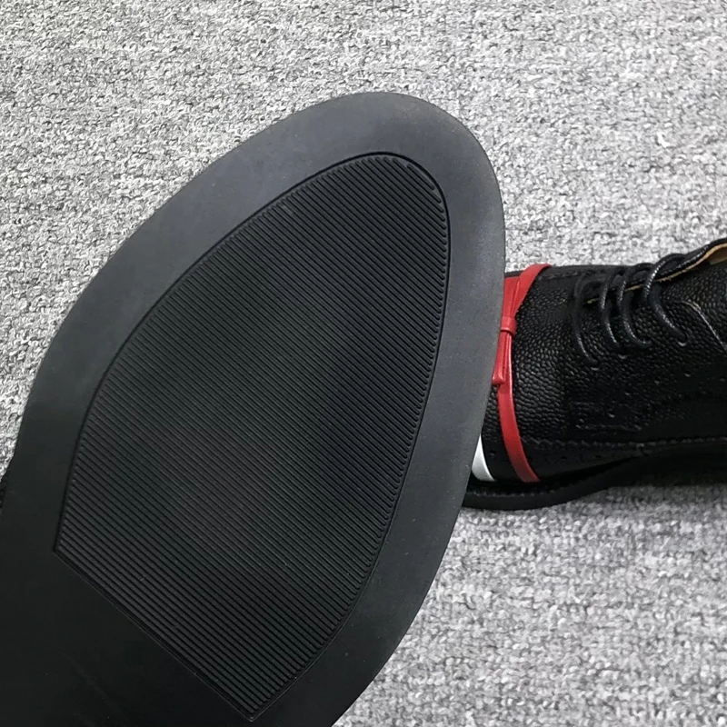 TB THOM Women's Shoes 2023 Korean Fashion Genuine Leather Shoes RWB Stripes Ribbons Female Sneakers  Formal Office Lady Shoes