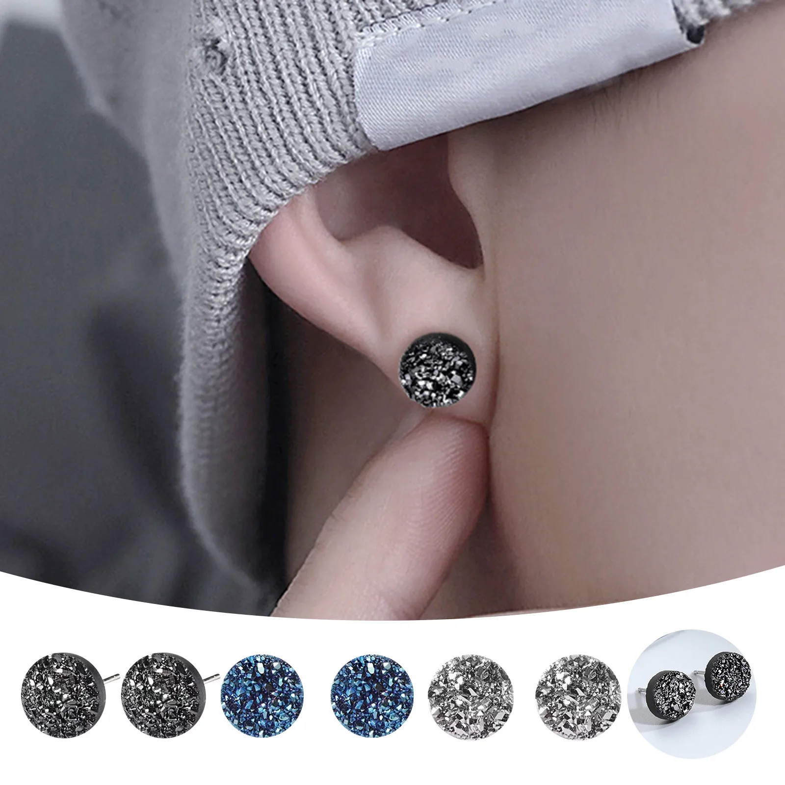 Серьги унисекс для мужчин классный стиль простой темперамент популярные серьги