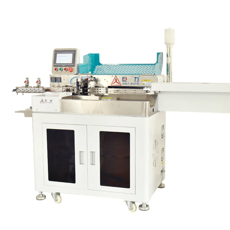 

Automatic double-head tin dipping machine, one out of 8 electronic wire, silicone wire cutting, stripping and twisting wire dipp