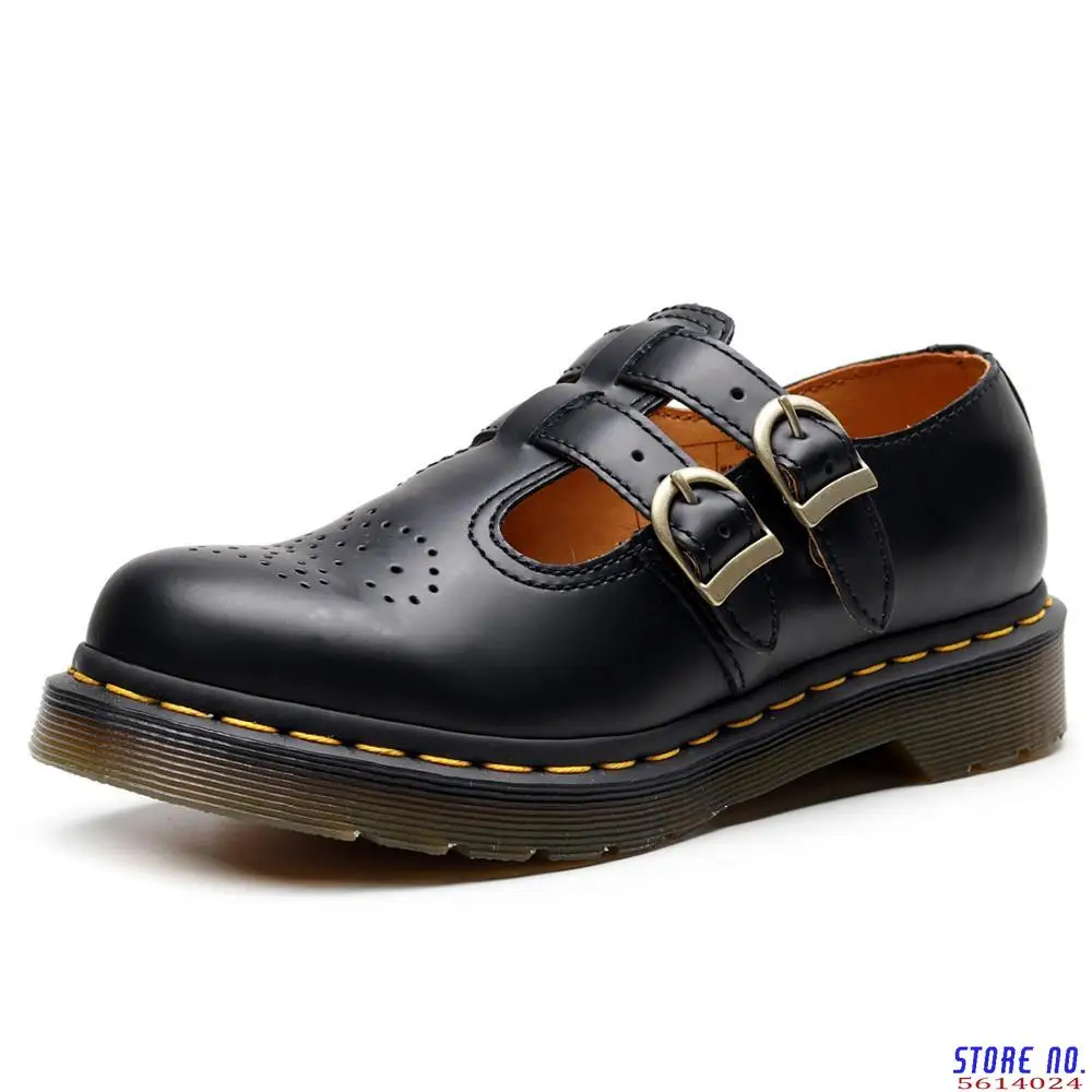 

Туфли Мэри Джейн из коровьей кожи; Женские Туфли Мэри Джейн с медным двойным ремешком и пряжкой; Женская обувь на плоской подошве; Zy664