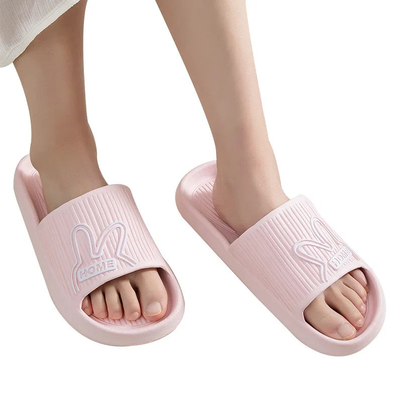 Home Slippers for Women Summer EVA Indoor Cute Cartoon House Sandals Ladies Couples Bathroom Non-slips Female Shoes Slides