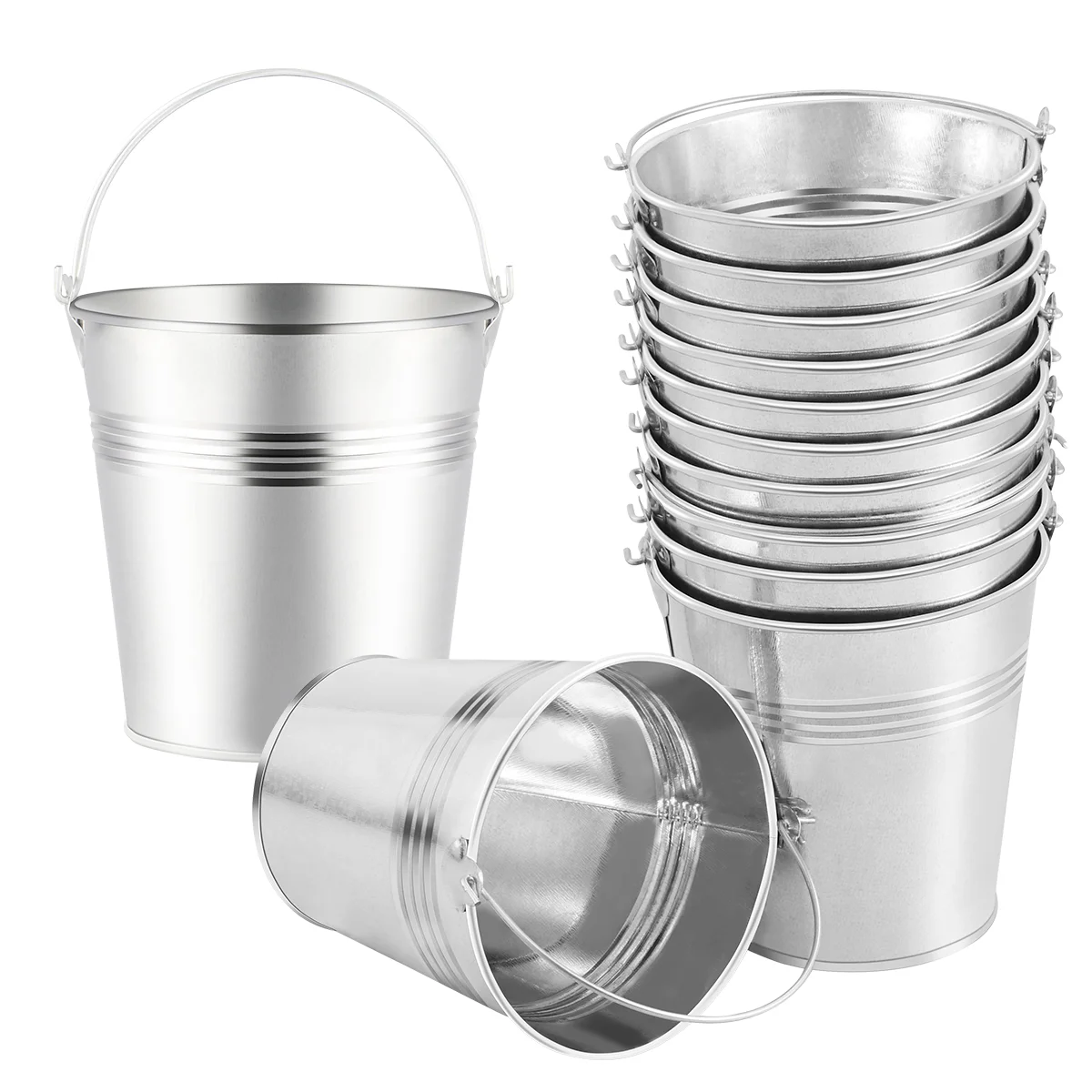 

Bucket Buckets Metal Tin Miniparty Small Favors Tinplate Pails Candy Pail Snackscandies Ice Handle Cans Easter Christmas Snack
