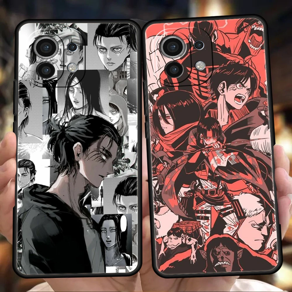 Чехол для телефона из силикона с надписью атака на Титанов Xiaomi Poco F3 X3 X4 GT NFC M3 M4 Mi 12