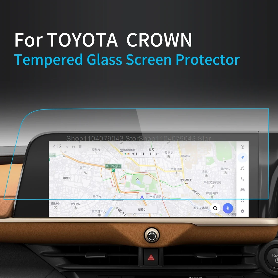 

Защитная пленка из закаленного стекла для Toyota Crown 2023 2024 2025 12,3-дюймовый GPS-навигатор с сенсорным дисплеем и защитой от царапин