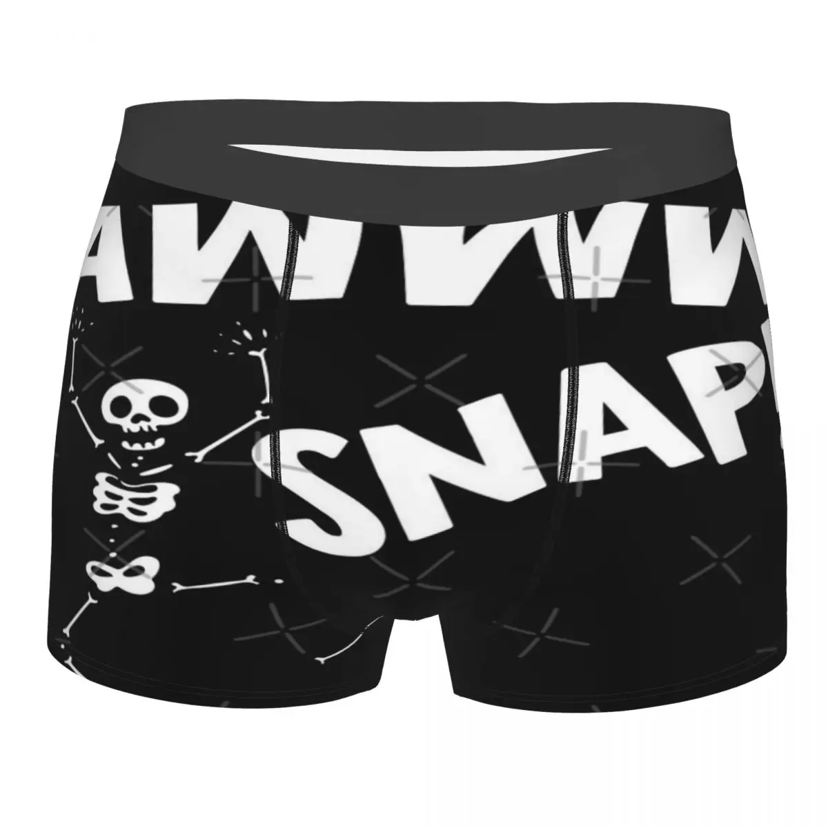 

Awww Snap Skeleton Broken Leg Customizable Trendy Summer Gear Printed Boxer Briefs Breathable And Comfortable For Men