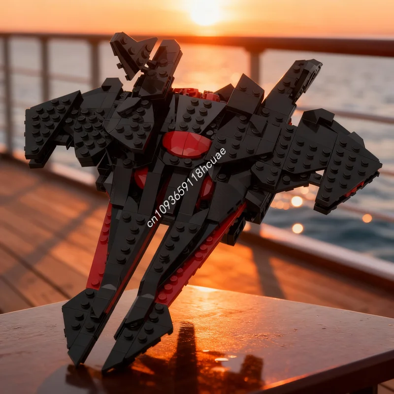 Фото 370 деталей MOC Destiny 2 Black Armory Platinum Starling Space: Конструктор-модель, архитектурный набор, идея для подарка на фестиваль, игрушка-конструктор №1