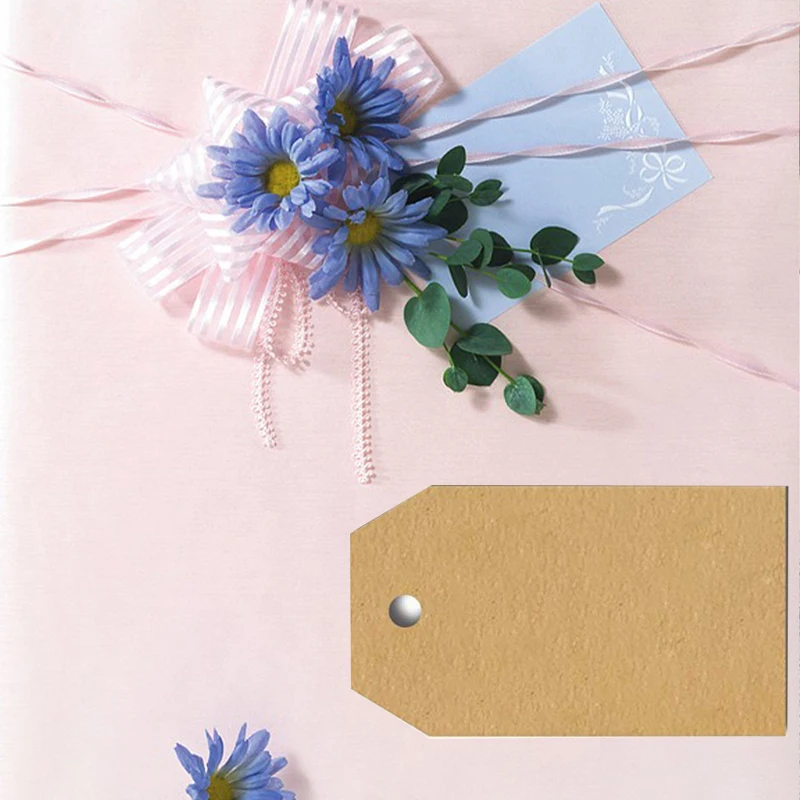 Новинка OCS/1 рулон Рождественская наклейка s коричневая крафт-бумага без рисунка