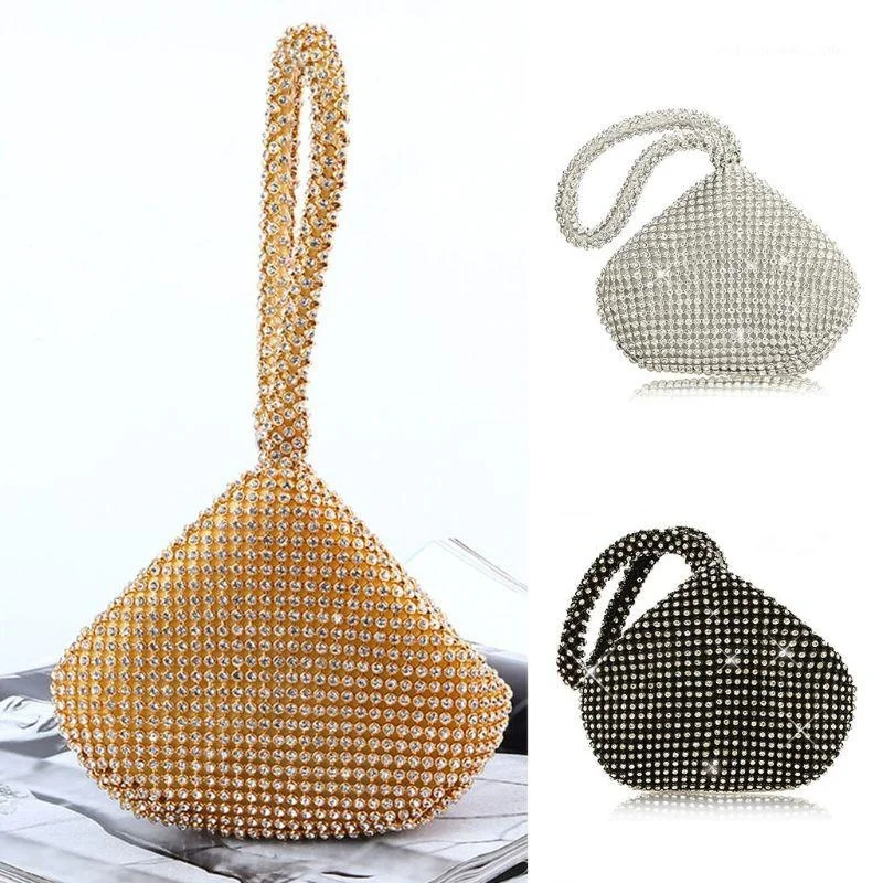 

1PC Women's Triangle Glitter Handbag Purse Clutch Evening Luxury Bags Party Prom Drop Shipping