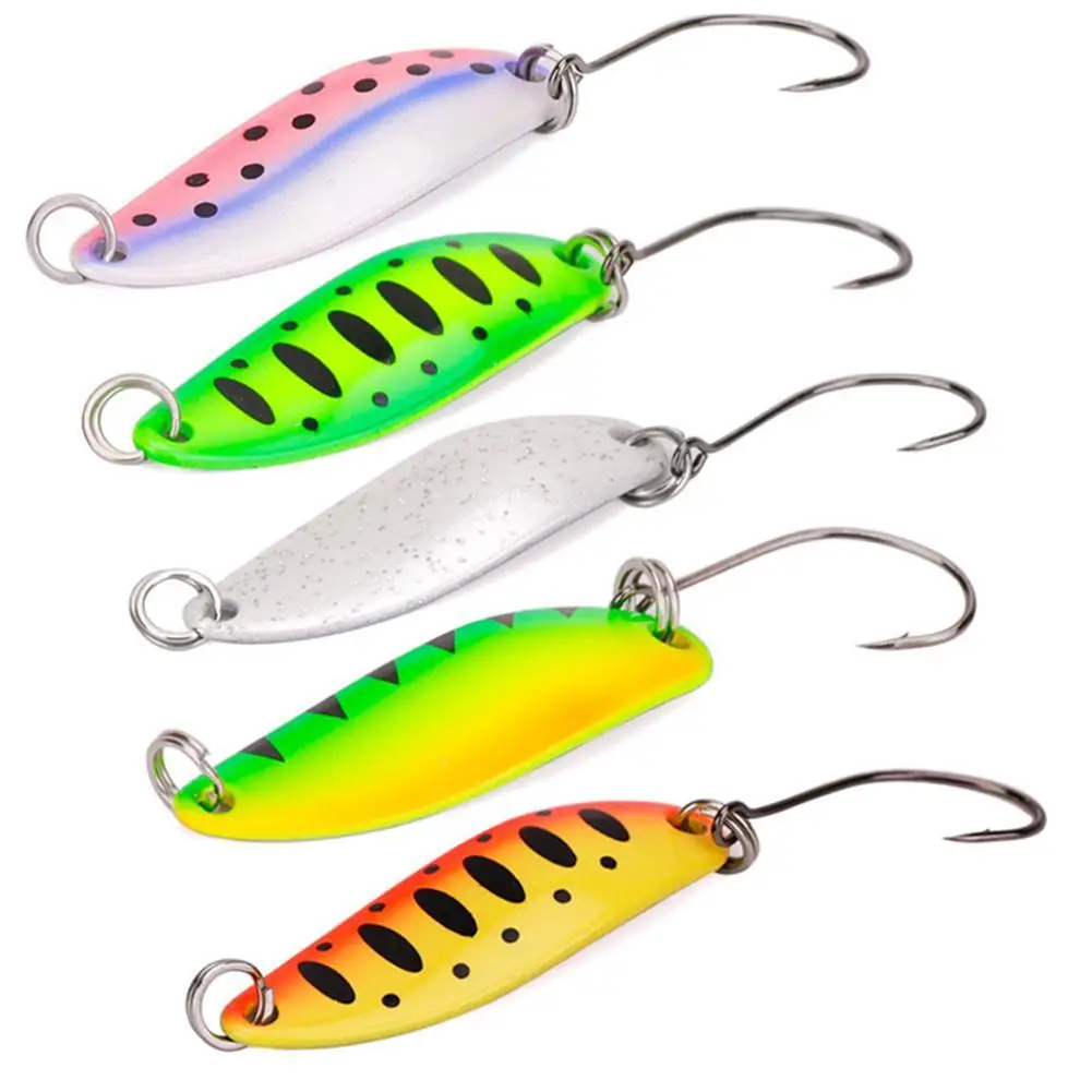 

Hot Selling Rotating Spinner Fishing Lure Spinning Metal Hard Bait Treble Hooks 2.5g 3.6cm Sinking Spinning Baits Fishing Lure