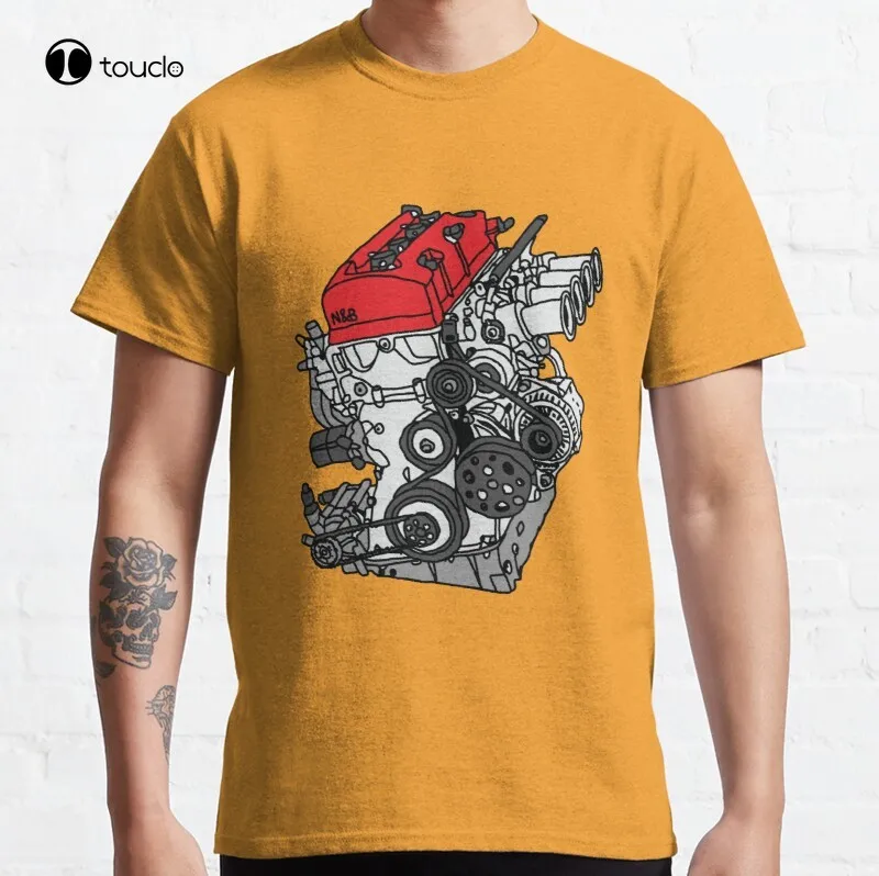 

Hon S2000 F20C Engine Classic Type R Japan Japanese Jdm T-Shirt Cotton Tee Shirt