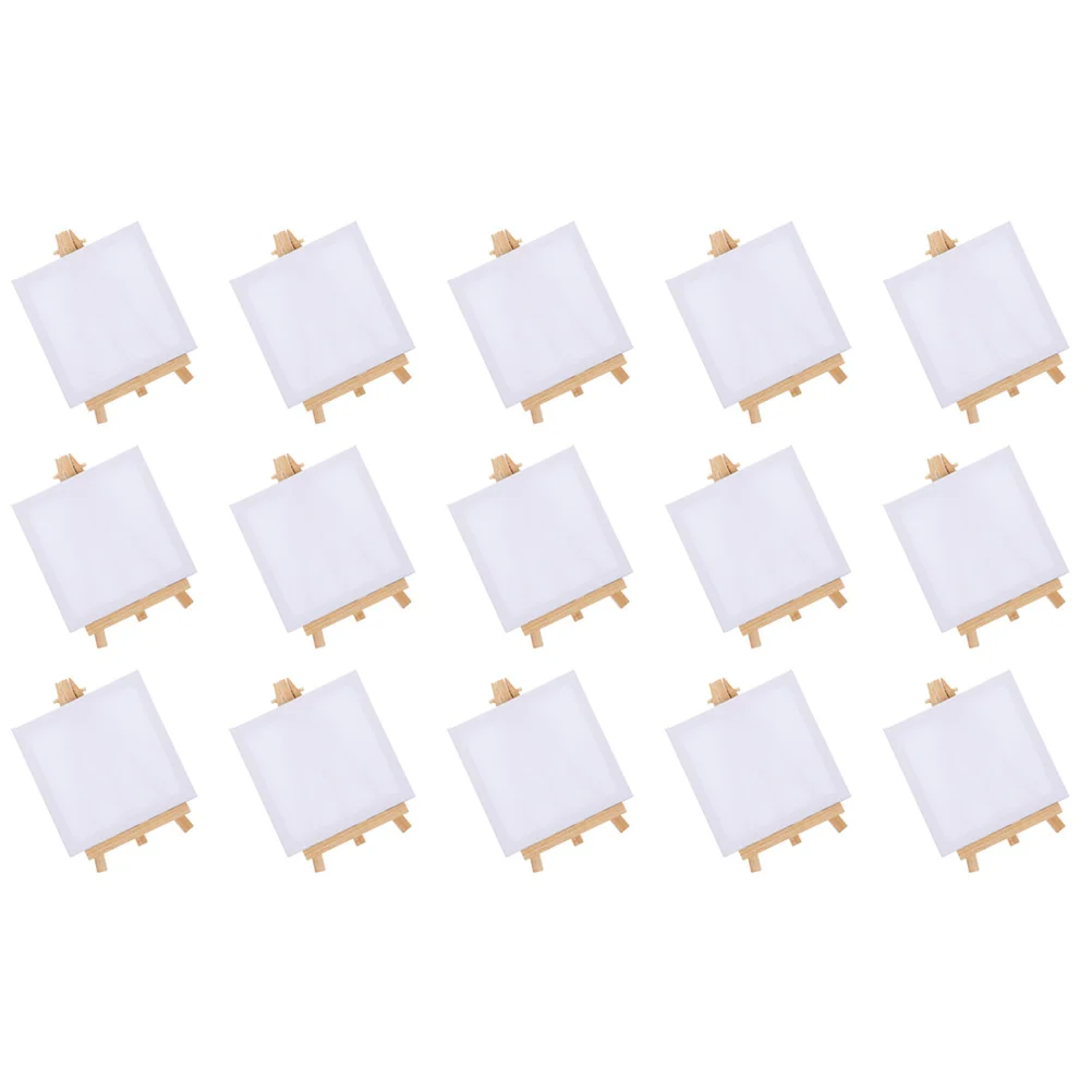 

15 Sets Mini Easels Frame Canvas Stand Large Holder Picture Display Cloth Painting Stands Canvases