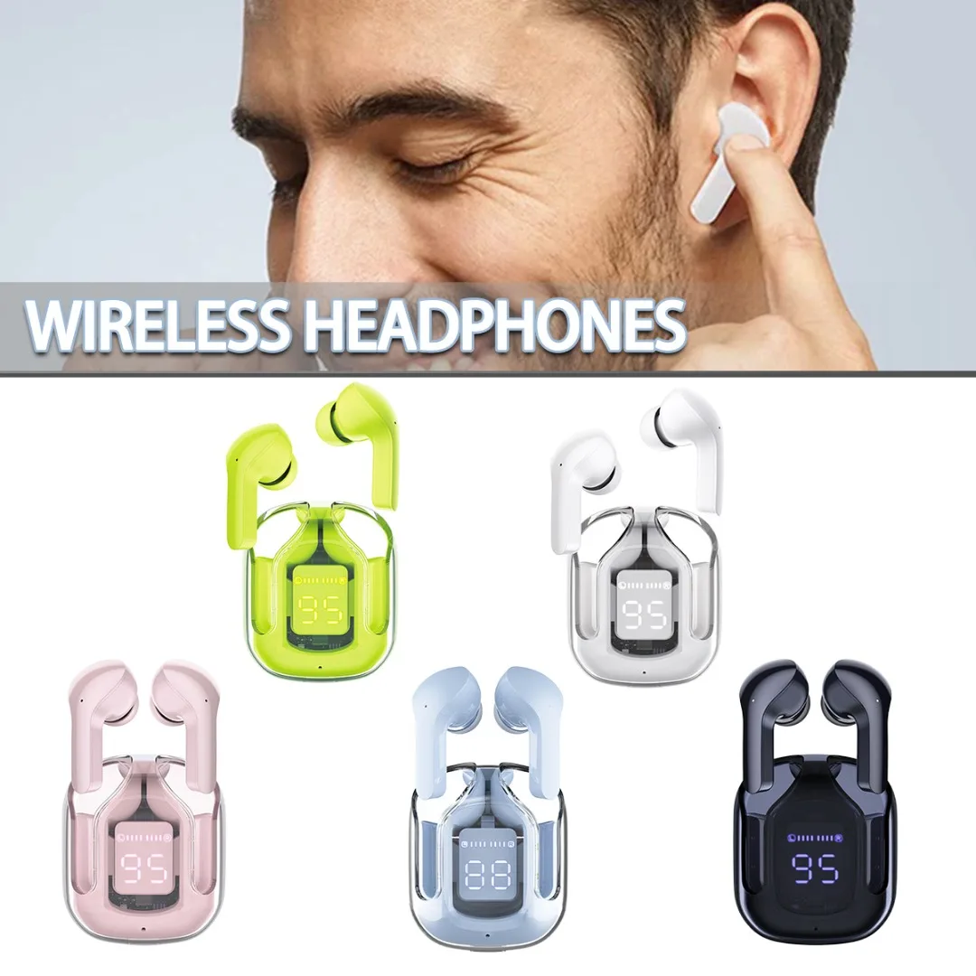 

Наушники, TWS, прозрачные, с поддержкой Bluetooth, с шумоподавлением