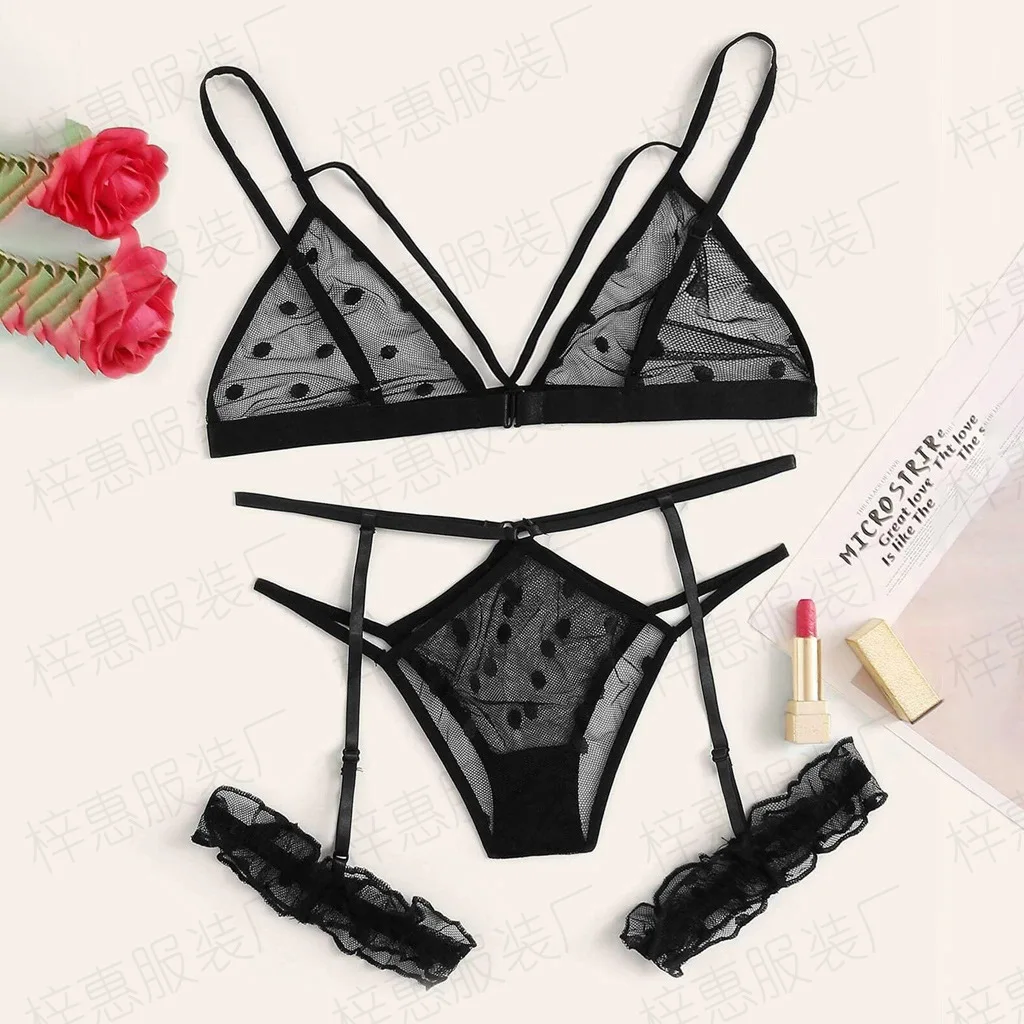 

Sexy Lingerie Sexy Lace Bra Set Erotic Lingerie Woman Mesh Perspective Bra Briefs Set Underwear Lenceria Sensual Mujer New 2022