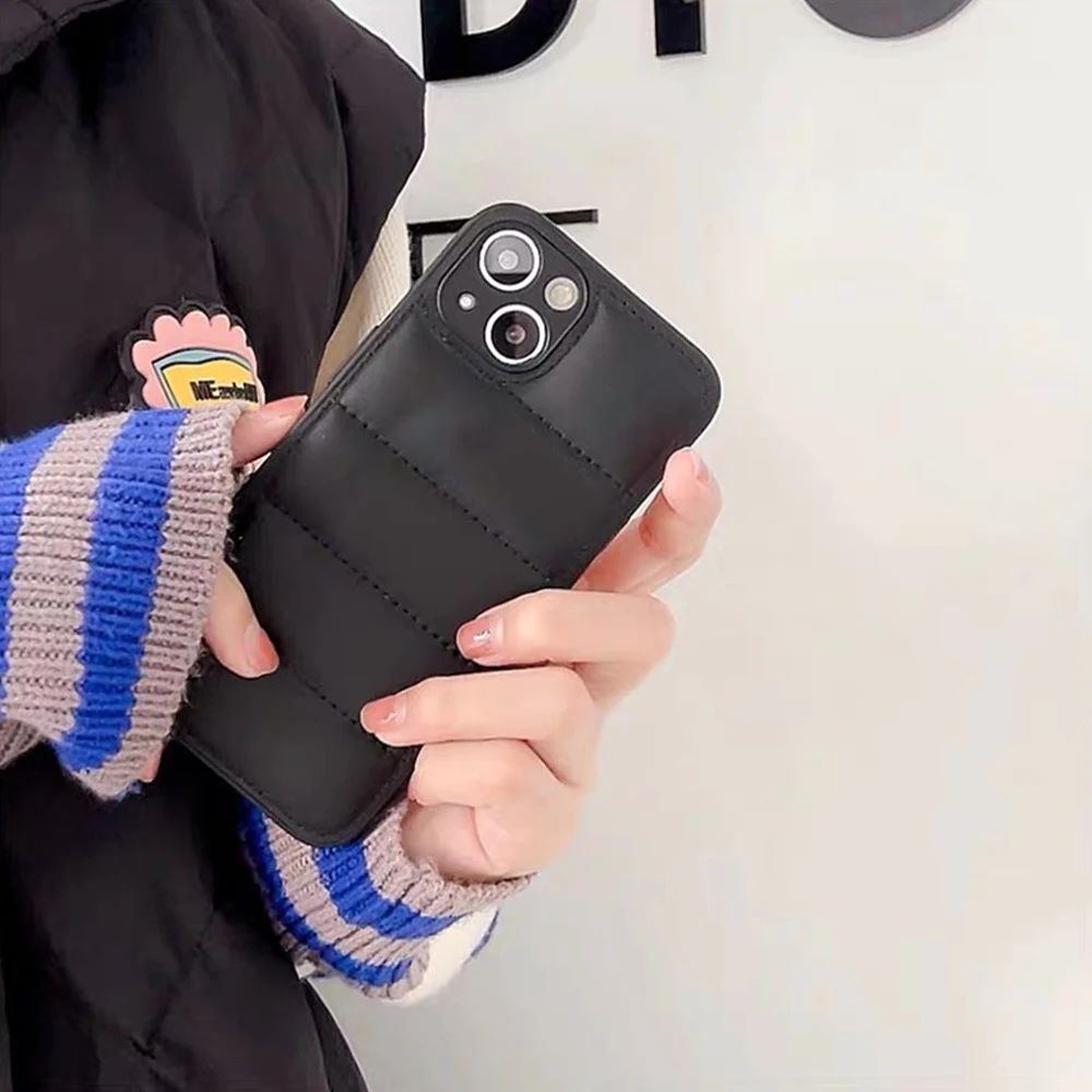 Модный пуховик индивидуальный чехол для iPhone 13 12 11 Pro Max X XS XR SE 2020 чехол-пуховик