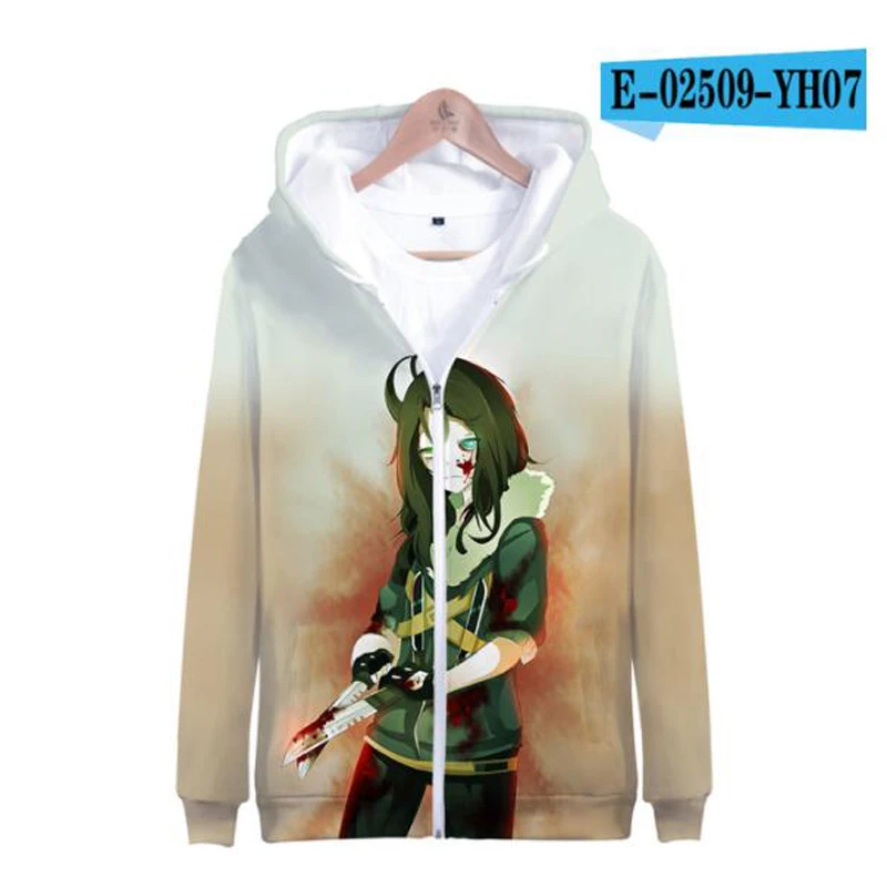 Толстовка с капюшоном для мужчин и женщин свитшот 3D принтом на молнии уличная