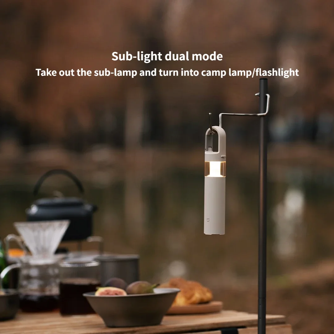 Фото Xiaomi Mijia Split Camping Light 2 в 1, фонарик, окружающий свет, походный светильник, походные фонари, приложение Mi Home, умное управление MJLYD001Q №5