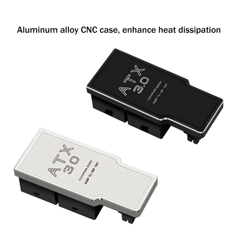 Видеокарта 4X8pin серии 40 ATX3.0 12VHPWR 12 + 4P 600 Вт 180 градусов преобразователь мощности для