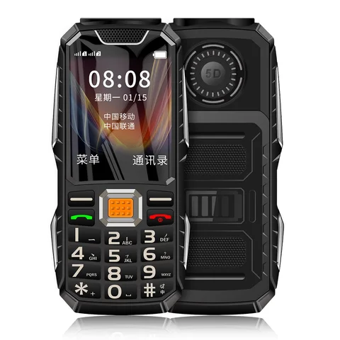 2G разблокированный кнопочный мощный прочный телефон с низкой ценой телефон с фонарь Sim-картами Whatsapp FM Радио Громкий сотовый телефон для пожилых людей