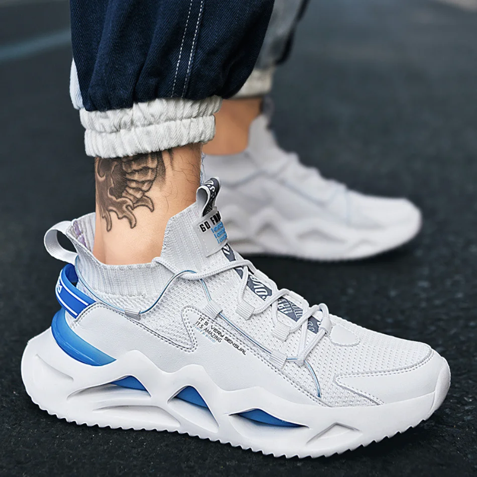 

2023 New Men's Tennis Shoes New Tide Lightweight Comfortable Sports Shoes Outdoor Running Men's Shoes Breathable Tide Shoes